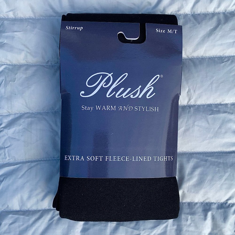 RESERVED--   Plush Extra Soft Fleece-Lined Stirrup Tights NWT, 2 pairs - Picture 5 of 7